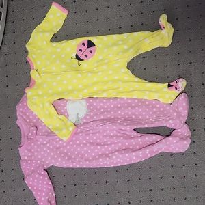 6-9 month baby girl footed pajamas pjs